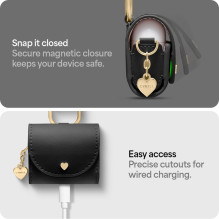 „Spigen Cyrill“ mini krepšys, skirtas „AirPods 4“ – juodas „Spigen Cyrill“ mini krepšys, skirtas „AirPods 4“ – juodas