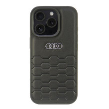 Audi sintetinės odos iPhone 16 Pro 6,3 colio juodas / juodas kietas dėklas AU-TPUPCIP16P-GT / D2-BK Audi sintetinės odos iPhone 16 Pro 6,3 colio juodas / juodas kietas dėklas AU-TPUPCIP16P-GT / D2-BK