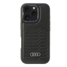 Audi Synthetic Leather MagSafe iPhone 16 Pro 6.3" black / black hardcase AU-TPUPCMIP16P-GT / D3-BK Audi Synthetic Leather MagSafe iPhone 16 Pro 6.3" black / black hardcase AU-TPUPCMIP16P-GT / D3-BK