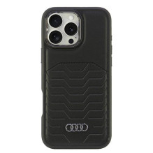 Audi sintetinė oda MagSafe iPhone 16 Pro Max 6,9' juodas / juodas kietas dėklas AU-TPUPCMIP16PM-GT / D3-BK Audi sintetinė oda MagSafe iPhone 16 Pro Max 6,9' juodas / juodas kietas dėklas AU-TPUPCMIP16PM-GT / D3-BK