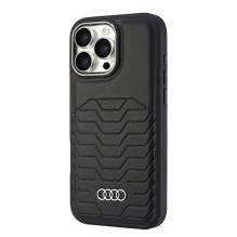 Audi sintetinė oda MagSafe iPhone 16 Pro Max 6,9' juodas / juodas kietas dėklas AU-TPUPCMIP16PM-GT / D3-BK Audi sintetinė oda MagSafe iPhone 16 Pro Max 6,9' juodas / juodas kietas dėklas AU-TPUPCMIP16PM-GT / D3-BK