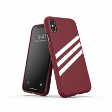 Adidas OR Molded PU Suede dėklas iPhone X / XS - bordo