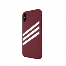 Adidas OR Molded PU Suede dėklas iPhone X / XS - bordo