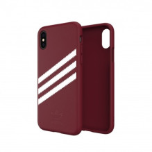 Adidas OR Molded PU Suede dėklas iPhone X / XS - bordo