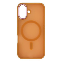 Wozinsky Fashion Case MagSafe, skirtas Samsung Galaxy S25 - oranžinis