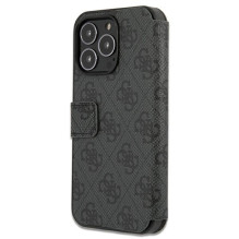 Guess GUBKP13X4GMGGR iPhone 13 Pro Max 6,7' pilka / pilka knyga 4G didelis metalinis logotipas
