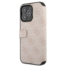 Guess GUBKP13X4GMGPI iPhone 13 Pro Max 6,7' rožinė / rožinė knyga 4G didelis metalinis logotipas