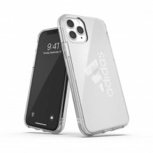 „Adidas SP PC Case“ didelis logotipas, skirtas „iPhone 11 Pro“ – skaidrus