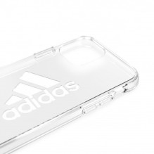 „Adidas SP PC Case“ didelis logotipas, skirtas „iPhone 11 Pro“ – skaidrus