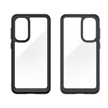 Kosmoso dėklas, skirtas Samsung Galaxy A36 dangtelis su lanksčiu rėmeliu – juodas Kosmoso dėklas, skirtas Samsung Galaxy A36 dangtelis su lanksčiu rėmeliu – juodas