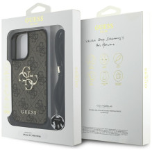 Guess 4G Big Logo Cord Stap Crossbody Case for iPhone 16 Brown