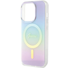 Guess GUHMP15LHITSU iPhone 15 Pro 6.1" purple / purple hardcase IML Iridescent MagSafe