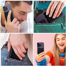 Tech-Protect MagWallet Magsafe dėklas su universalia magnetine kortele arba dokumentų laikikliu - juodas