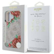 Guess GUHMP16SP4ROPEMCP iPhone 16 6.1" pink / pink hardcase 4G Flowers Print MagSafe