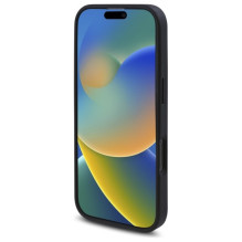 Guess GUHMP16XP4ROPEMCK iPhone 16 Pro Max 6,9' juodas / juodas kietas dėklas 4G gėlių spausdinimas MagSafe