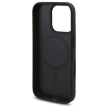 Guess GUHMP16XP4ROPEMCK iPhone 16 Pro Max 6,9' juodas / juodas kietas dėklas 4G gėlių spausdinimas MagSafe