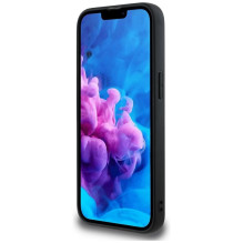 DKNY odinis languotas monofoninis dėklas MagSafe iPhone 16e – juodas