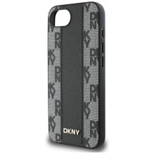 DKNY odinis languotas monofoninis dėklas MagSafe iPhone 16e – juodas
