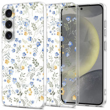 Tech-Protect FlexAir dėklas, skirtas Samsung Galaxy S25 – ramunės su lapeliais