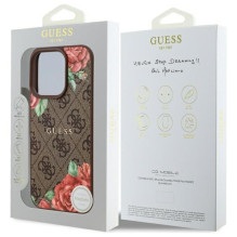 Guess GUHMP16XP4ROPEMCW iPhone 16 Pro Max 6,9' rudas / rudas kietas dėklas 4G gėlių spausdinimas MagSafe