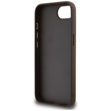 „Guess 4G“ didelio logotipo dėklas, skirtas iPhone 16e – rudas