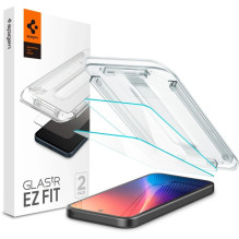 Spigen Glas.TR „Ez Fit“ grūdintas stiklas, 2 pakuotės, skirtas „Google Pixel 9A“ – skaidrus