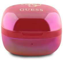 Guess Bluetooth headphones GUTWSJ144ESF TWS + docking station fuchsia / fuschia Iridescent 4G Printed Logo
