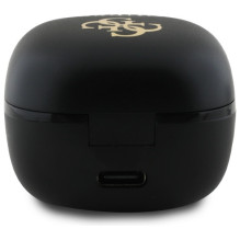Guess Bluetooth headphones GUTWSJ144ESK TWS + docking station black / black Iridescent 4G Printed Logo