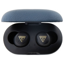 Guess Bluetooth headphones GUTWSPGTSPSB TWS + docking station blue / blue Grained Classic Logo