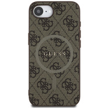 Guess 4G Ring Classic Logo MagSafe iPhone 16e dėklas – rudas