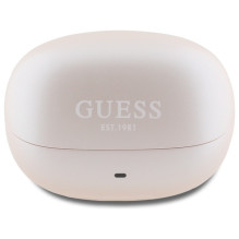 Guess Bluetooth Headphones GUTWST88MCTGP TWS + Docking Station Pink Capsule Printed Logo