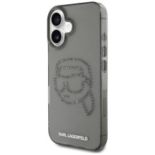 Karl Lagerfeld IML Rhinestones Karl Head Case for iPhone 16 Black Karl Lagerfeld IML Rhinestones Karl Head Case for iPhone 16 Black