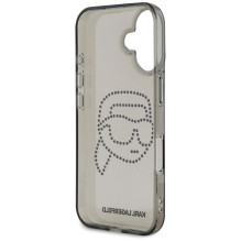 Karl Lagerfeld IML Rhinestones Karl Head Case for iPhone 16 Black Karl Lagerfeld IML Rhinestones Karl Head Case for iPhone 16 Black