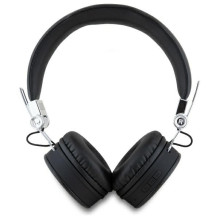 Guess Bluetooth ENC GUBH70PGTSPSK on-ear headphones black / black Grained Classic Round Shape