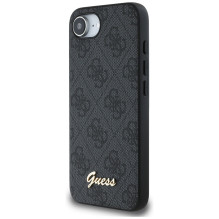 Guess 4G Script Logo MagSafe dėklas iPhone 16e - juodas