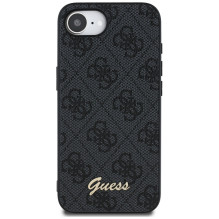 Guess 4G Script Logo MagSafe dėklas iPhone 16e - juodas