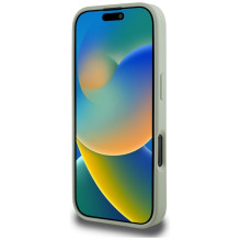Guess Grained Big 4G Logo Small Classic Logo dėklas, skirtas iPhone 16 Pro Max - žalias