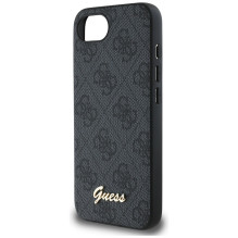 Guess 4G Script Logo MagSafe dėklas iPhone 16e - juodas