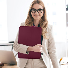 „Tech-Protect“ neopreno 14 colių nešiojamojo kompiuterio dėklas – bordo spalvos