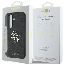 Guess Big 4G Logo Classic Logo Dėklas, skirtas Samsung Galaxy A36 - juodas