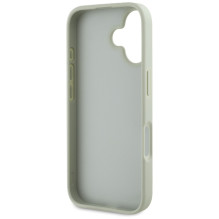 Guess Grained Big 4G Logo Small Classic Logo dėklas, skirtas iPhone 16 - žalias