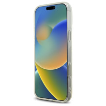 Karl Lagerfeld KLHCP16XHKLSTDCT iPhone 16 Pro Max 6,9 colio skaidraus kieto dėklo IML cirkonio logotipas