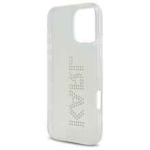 Karl Lagerfeld KLHCP16XHKLSTDCT iPhone 16 Pro Max 6.9" Clear Hard Case IML Rhinestones Logo