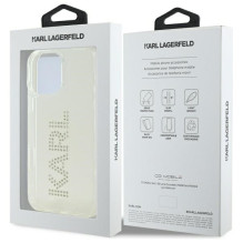 Karl Lagerfeld KLHCP16XHKLSTDCT iPhone 16 Pro Max 6,9 colio skaidraus kieto dėklo IML cirkonio logotipas