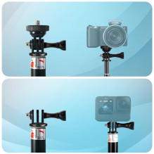 „Tech-Protect GA100 Monopad Selfie Stick“, skirta „GoPro“ / DJI – juoda