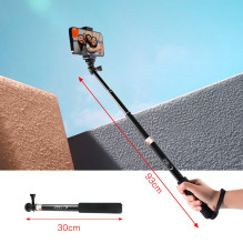 „Tech-Protect GA100 Monopad Selfie Stick“, skirta „GoPro“ / DJI – juoda
