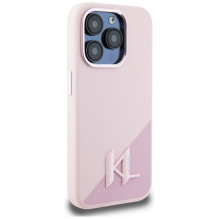 Karl Lagerfeld Silikoninis šešėlinis metalinis pradinis MagSafe dėklas, skirtas iPhone 15 Pro Pink Karl Lagerfeld Silikoninis šešėlinis metalinis pradinis MagSafe dėklas, skirtas iPhone 15 Pro Pink