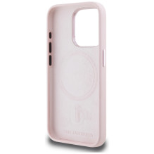 Karl Lagerfeld Silikoninis šešėlinis metalinis pradinis MagSafe dėklas, skirtas iPhone 15 Pro Pink Karl Lagerfeld Silikoninis šešėlinis metalinis pradinis MagSafe dėklas, skirtas iPhone 15 Pro Pink