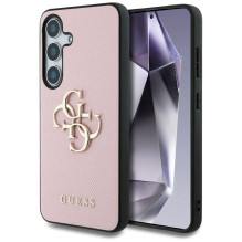 Guess Grained Big 4G Logo Small Classic Logo case for Samsung Galaxy S25 pink Guess Grained Big 4G Logo Small Classic Logo case for Samsung Galaxy S25 pink