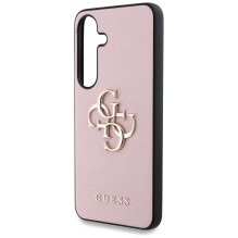 Guess Grained Big 4G Logo Small Classic Logo case for Samsung Galaxy S25 pink Guess Grained Big 4G Logo Small Classic Logo case for Samsung Galaxy S25 pink